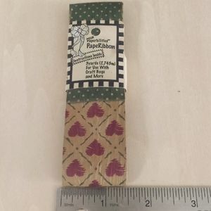 3/$15 Paper Ribbon Hearts Wine 3 Feet